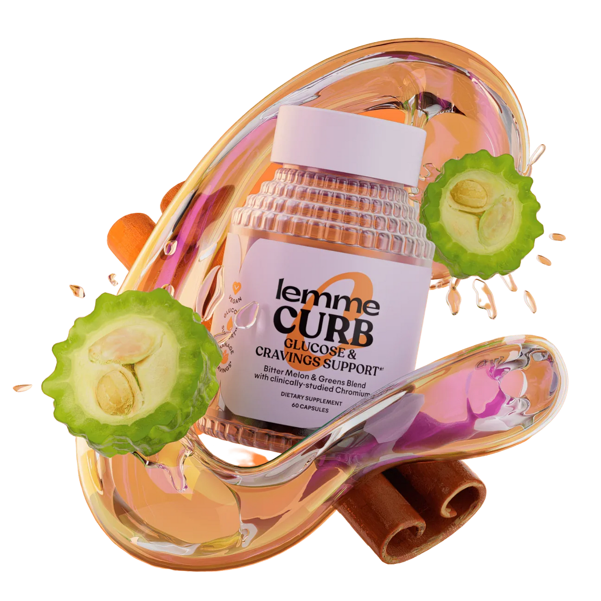 Lemme Curb – Control de Antojos y Glucosa, 60 Cápsulas
